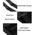 thumbnail image 4 of Charmo Women's Basic Cami Adjustable Spaghetti Strap Built in Bra Tank Top 2 Pack, 4 of 7