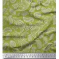 thumbnail image 1 of Soimoi Viscose Chiffon Fabric Paisley Block Decor Fabric Printed Yard 42 Inch Wide, 1 of 3