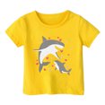 thumbnail image 2 of Vêtements pour Filles, T-Shirts Graphiques Mignons à Manches Courtes pour Filles, Hauts d'Été pour Filles, T-Shirts à Col Rond pour Fille, 4-5 Ans, Tenue pour Fille, 2 of 3