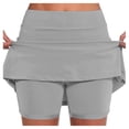 thumbnail image 1 of Jupe de Tennis Décontractée pour Femmes avec Poche, Tenue Active pour Yoga, Sport, Performance, Style Jupe-Short, 1 of 6