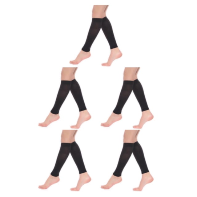 Maytalsory Bas de Compression pour Femmes Hommes Confort et Légère Résistance aux Impacts Noir TTG Ensemble de 5