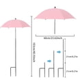 thumbnail image 2 of Protective Cover for Outdoor Shade Umbrella - Garden Sunshade for Potted and Garden Beds - Durable Metal and Polyester Liner Rotatable Top for Enhanced Sun, 2 of 7