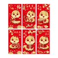 thumbnail image 2 of KLKCMS 6 Pieces Chinese New Year Red Envelopes Hong Bao for Party Favors Graduation F, 2 of 9