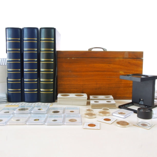 Distributeur De Pièces En Aluminium – 7 Compartiments, Anti-poussière, Avec Miroir – Porte-monnaie Rigide 83 Mm
