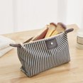 thumbnail image 4 of FAROOT Women Waterproof Makeup Bag, Classic Striped Cosmetic Organizer Multifunctional Pouch, 4 of 7