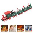 thumbnail image 4 of Shisuyan Wooden Train Toy Cartoon Train Model Christmas Home Decoration Festival Desktop Craft, 4 of 8