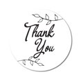 thumbnail image 1 of Darling Souvenir Round 45 Pcs Leaf Vines Thank You Stickers White Wedding Envelope Seal-1.6 Inches, 1 of 4
