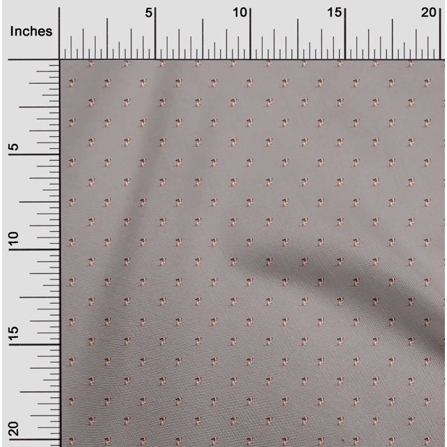 oneOone Polyester Lycra Fabric Cartoon Dog Decor Fabric Printed BTY 56 Inch Wide