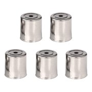veasfak 5 Pieces Microwave Magnetron Cap Wear and Tear Resistant Oven Parts for Home Light Gray 17x15mm