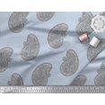 thumbnail image 3 of Soimoi Moss Georgette Fabric Paisley Block Fabric Prints by Yard 42 Inch Wide, 3 of 3