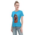 thumbnail image 4 of T-Shirt Basique à Manches Courtes pour Femmes Dragon Ball Little Goku, 4 of 6