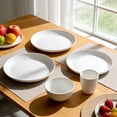 thumbnail image 3 of Plastic Dinnerware Set 16 Piece Includes 8 Plates 4 Bowls 4 Cups Microwave Safe Dishwasher Safe For Kitchen Use, 3 of 6