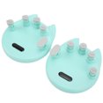 thumbnail image 3 of Doigts Exerciseur, Portable Cyan ABS Silicone 2Pcs Piano Finger Trainer Durable pour la Correction de la Posture, 3 of 8