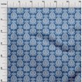 thumbnail image 3 of oneOone Georgette Viscose Medium Blue Fabric Asian Block Sewing Craft Projects Fabric Prints By Yard 42 Inch Wide, 3 of 5
