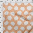 thumbnail image 3 of oneOone Polyester Spandex Rust Brown Fabric Asian Ikat Sewing Craft Projects Fabric Prints By Yard 56 Inch Wide, 3 of 4