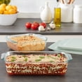 thumbnail image 2 of Pyrex Plat de Cuisson en Verre Profond avec Couvercles en Plastique, Ensemble de 4 Pcs, 2 of 6