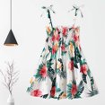 thumbnail image 2 of RKSTN Robe pour Tout-Petites Filles Robe à Manches Longues Été Tout-Petite Bébés Filles Robe à Bretelles Sans Manches Imprimé Graphique Vêtements pour Enfants, 2 of 8