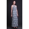 thumbnail image 2 of Bimba Robe Longue Sans Manches à Col Rond avec Fentes Latérales pour Femmes Tie-Dye-TTG, 2 of 6