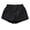 Black, variant on Women's Shorts Clearance Sale! Women's Summer Semi Elastic Waist Casual Shorts Pocket Overalls Fashion Retro Loose Trend Wide Leg Shorts Solid Color