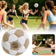 thumbnail image 1 of 32-Panel Spiral Pellet Filled Footbag Ball, Soft Durable Soccer Style Kick Bag, 1 of 5