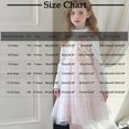 thumbnail image 2 of LOVZFMLL Girls' Summer Short Sleeve Ruffled Lace Round-Neck Embroidery Mesh Princess Bow Skirt, 2 of 8