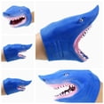 thumbnail image 2 of Hand Puppet Toy - Blue, Realistic Design, Movable Jaw, for Storytelling, Play, Learning Marine Life, 2 of 6