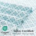 thumbnail image 3 of King Size Bed Sheets Piece Floral Pattern Sheets King Deep Pocket Sheet Grey Lotus, 3 of 8