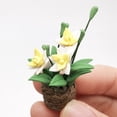 thumbnail image 2 of XZNGL Fake Mini Dollhouse Miniature Green Plant Flower in Pot Fairy Garden Accessory, 2 of 9