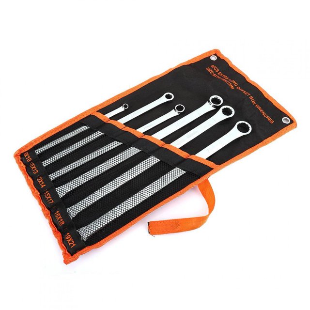 Fugacal Dodecagon Box End Wrench Set Double Head Pentalobe Spanner Auto Repair Tool 6Pcs 8-21mm