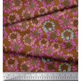 thumbnail image 2 of Soimoi Poly Georgette Fabric Flower Artistic Print Fabric by Yard 42 Inch Wide, 2 of 3