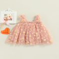 thumbnail image 2 of Été Jolie Bébé Filles Robe Douce Sangle Sans Manches Fleurs Imprimé Dentelle Tutu Robe Rose Marguerite 1-2 Ans, 2 of 7