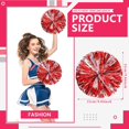 thumbnail image 3 of LINLIN Pom Poms Cheerleading,Fluffy Cheerleader Pompoms with Finger Friendly Ring,Metallic Pom Poms Cheerleading for Children Adults Sports Competition Holiday Celebration, 3 of 7
