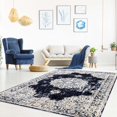 thumbnail image 2 of Florence Navy Ivory Traditional Area Rug 7'10" x 10'6", 2 of 5