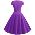 thumbnail image 3 of EGNMCR Robes d'Été Femmes Tendance 2024 Femmes Vintage Manches Courtes 50s Ménagère Décontractée Soirée Fête Bal Robe, 3 of 9