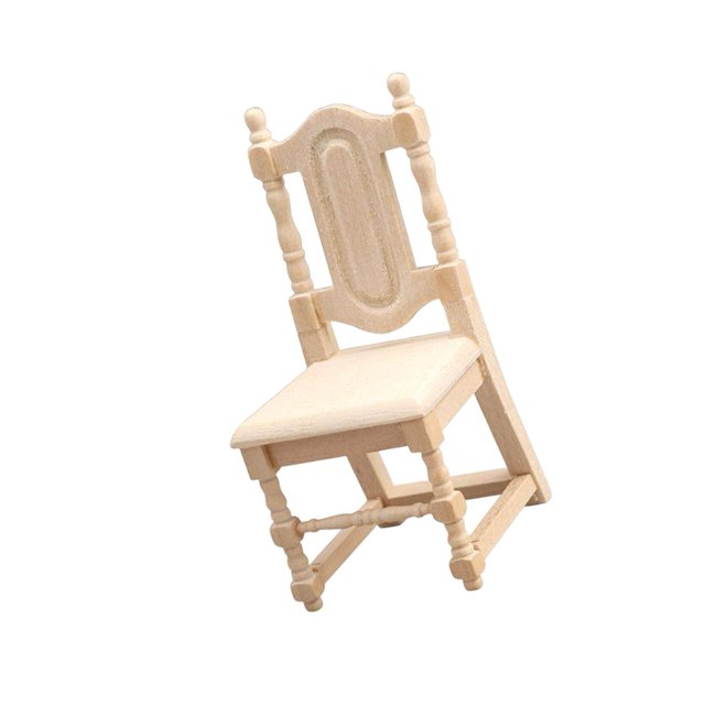Chaise Miniature de Maison de Poupée 1:12 Faite à la Main Décoration Jeu d'Imitation Modèle de Maison de Poupée Modèle Décoratif Bricolage