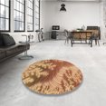 thumbnail image 4 of Ahgly Company Tapis de Zone Carré Lavable en Machine Jaune Orange, 6 Pieds Carré, 4 of 7