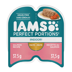 Iams Perfect Portions Saumon intérieur sans grains Paté Aliments pour chats humides pour adultes sains