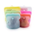thumbnail image 3 of Semi Transparent Self-Sealed Silicone Kitchen Fridge Food Storage Bag Organizer, 3 of 8