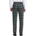 thumbnail image 3 of INSPIRE CHIC Pantalon à Carreaux pour Homme, Léger, Coupe Régulière, devant Plat, 28, Vert Marine, 3 of 7