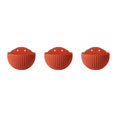 thumbnail image 2 of Youkk Easy To Install Double-layer Plastic Flowerpot For Walls Drainage Flower Pot Red 3Set, 2 of 6