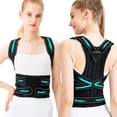 thumbnail image 1 of Back Brace Posture Corrector for Men and Women Adjustable Full Back Support Shoulder Straightener Braces, 1 of 7
