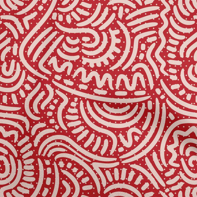 oneOone Polyester Spandex Red Fabric Japanese Sewing Craft Projects Fabric Prints By Yard 56 Inch Wide