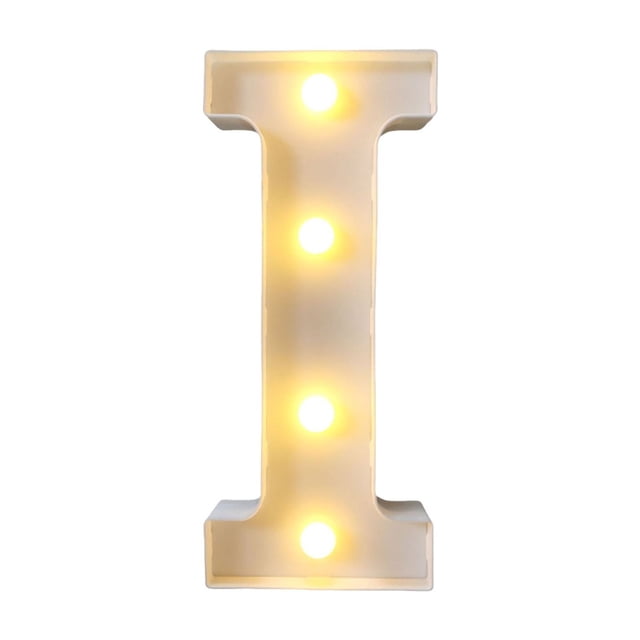 Illuminated LED Alphabet Letter Light Decorative Marquee Lamp for Birthday Party Wedding Children's Room Home Bar Wall Battery Operated