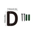 thumbnail image 2 of Big Savings! Three-Dimensional Iron Art Number Sign, House Number Metal Letters, Wall-Mounted Home Address Sign with Screws for Outdoor and Indoor Use, 2 of 5