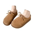 thumbnail image 1 of IUJSOY Sabots pour Femmes en Suède à Nœud, Mules à Enfiler, Chaussures, Semelle en Liège, Sandales à Plateforme, Pantoufles, 1 of 9