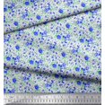 thumbnail image 2 of Soimoi Polyester Crepe Fabric Leaves & Rose Flower Print Sewing Fabric Yard 42 Inch Wide, 2 of 3