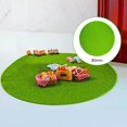 thumbnail image 4 of Milaget Model Train Grass Mat , Round Artificial Model Grass for Crafts Decoration Train 8cm, 4 of 9