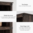 thumbnail image 2 of EDTara Tall Rustic Farmhouse Bookshelf, 3/5-Tier Wide Book Shelf, Modern Floor Standing Display and Storage for Home Office, 2 of 8