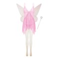 thumbnail image 1 of SUNSIOM Ensemble de Costume Fairy pour Femmes Robe Caraco en Dentelle et Maille Fairy Ailes Baguette Bas à Paillettes Ensemble 4 Pcs, 1 of 8