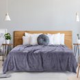 thumbnail image 3 of Unique Bargains Luxury Fleece Bed Blanket Woven Mesh, 3 of 10